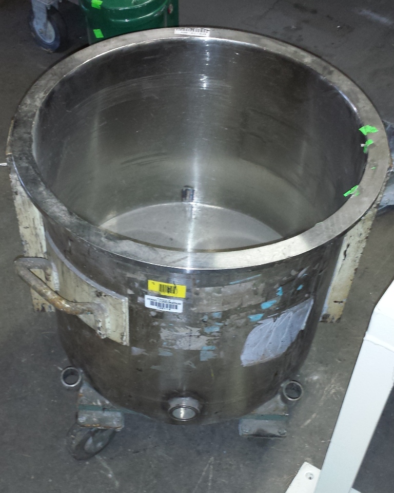 10 gallon Ross Vacuum Mix Can, Stainless Steel  