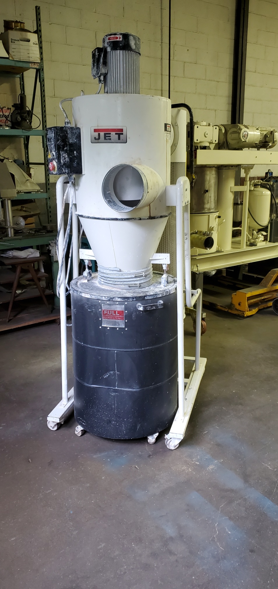 1240 CFM Jet Model JCDC-3 Vertical Cyclone Dust Collector,Portable