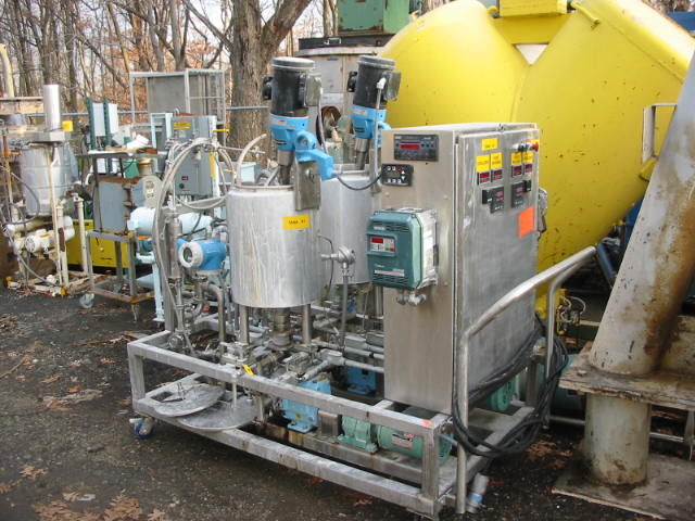 25 Gallon Sanitary Mixing System, Electrically Heated, S/S