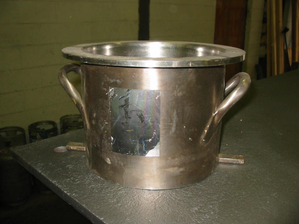 2 gallon Ross Vacuum Mix Can, Stainless Steel