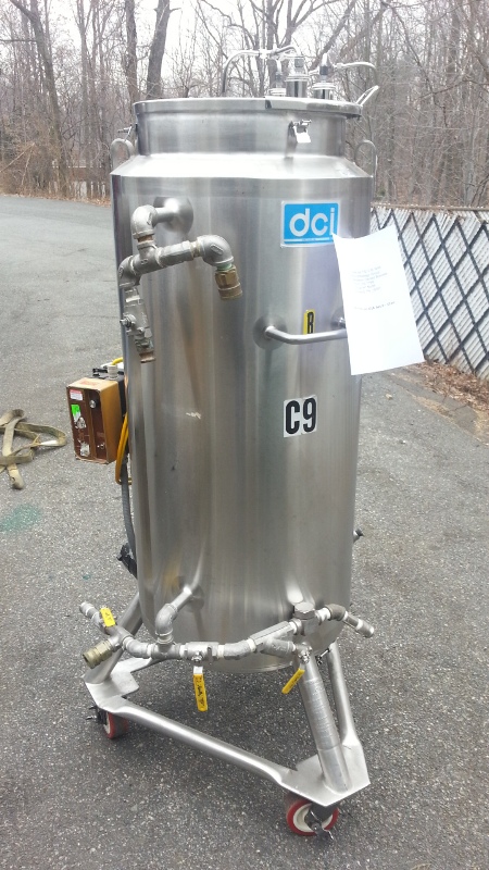 50 gal. Vertical Jacketed, Agitated Tank, Sanitary S/S