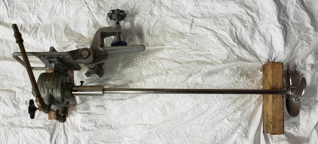 1.7 Hp Clamp Mount Agitator, Air- Operated, S/S